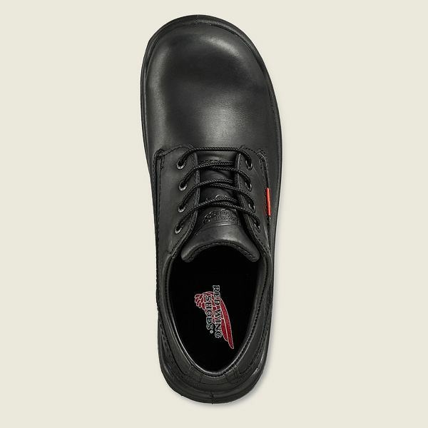 Men's Red Wing King Toe Safety Toe Oxford Work Shoes Black | IL968BNTX