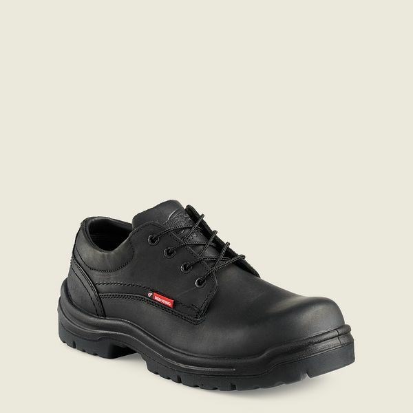 Men\'s Red Wing King Toe Safety Toe Oxford Work Shoes Black | IL968BNTX