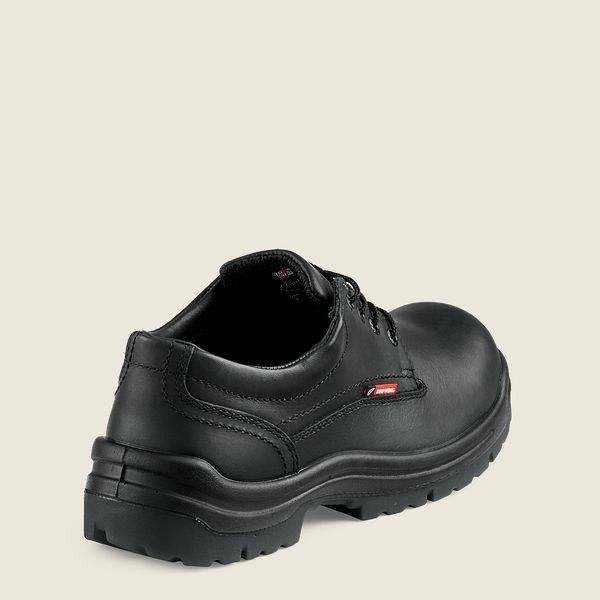 Men's Red Wing King Toe Soft Toe Oxford Work Shoes Black | IL708BODG