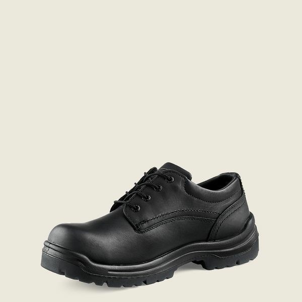 Men's Red Wing King Toe Soft Toe Oxford Work Shoes Black | IL708BODG