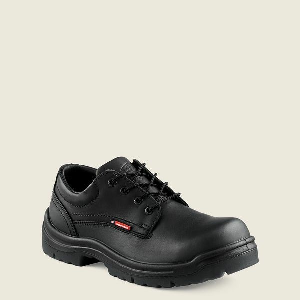 Men\'s Red Wing King Toe Soft Toe Oxford Work Shoes Black | IL708BODG