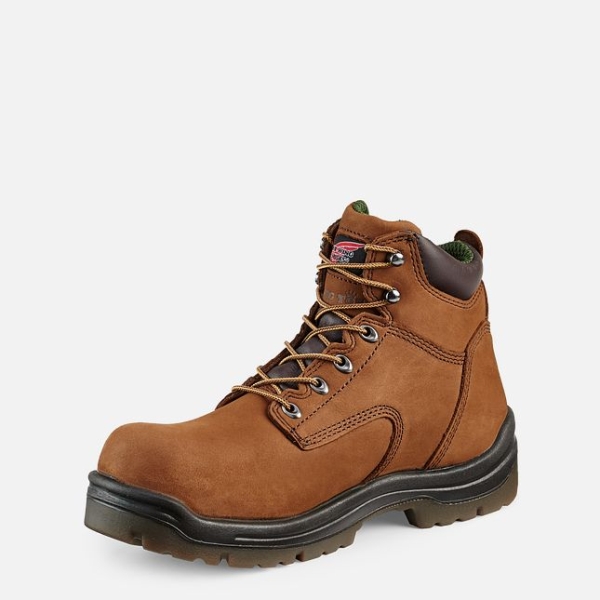 Men's Red Wing King Toe® 6-inch Insulated Waterproof Shoes Brown | IL187IGFT