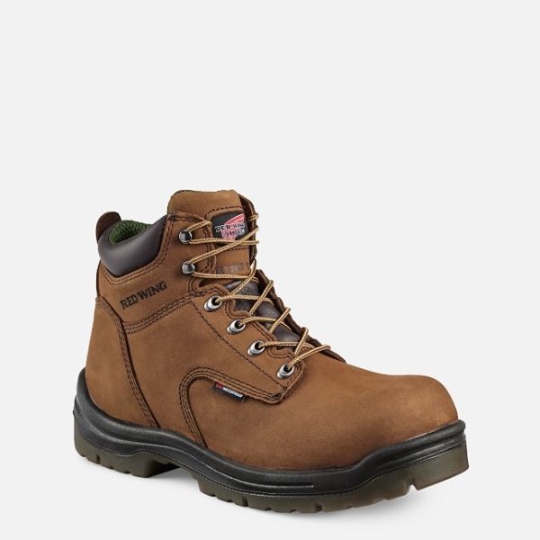 Men\'s Red Wing King Toe® 6-inch Insulated, Waterproof Work Boots Brown | IL260PCJB