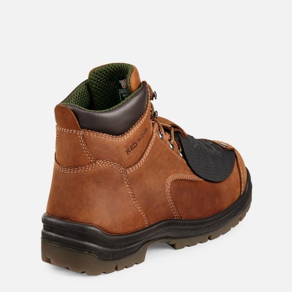 Men's Red Wing King Toe® 6-inch Metguard Safety Shoes Brown | IL701FURJ