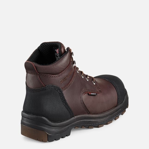 Men's Red Wing King Toe® 6-inch Waterproof CSA Work Boots Brown | IL107QOPR