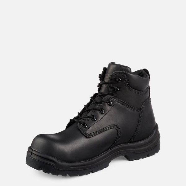 Men's Red Wing King Toe® 6-inch Work Boots Black | IL029IHFE