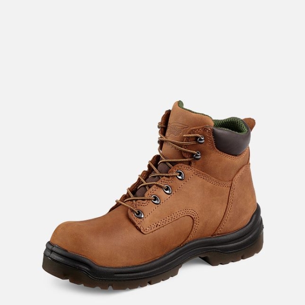 Men's Red Wing King Toe® 6-inch Work Boots Brown | IL467HWUE