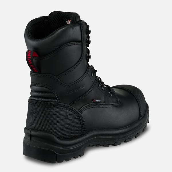 Men's Red Wing King Toe® 8-inch CSA Waterproof Shoes Black | IL563UMZT