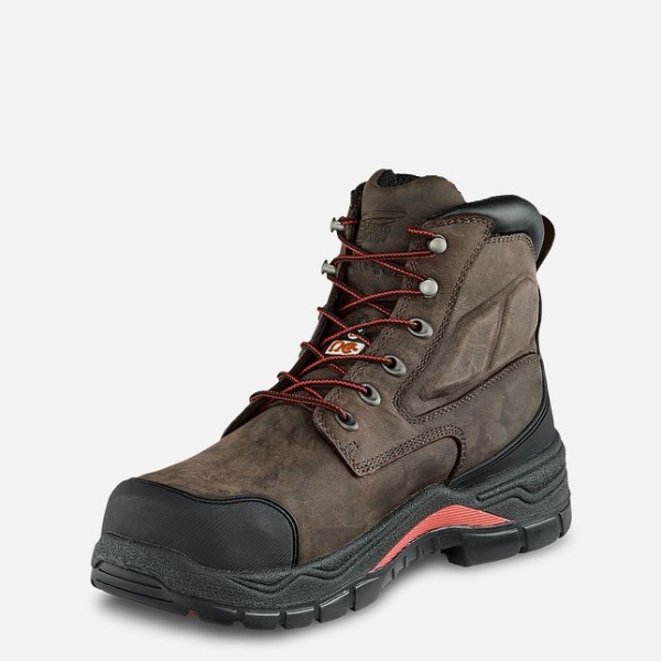 Men's Red Wing King Toe® Adc 6-inch Insulated, Waterproof CSA Safety Shoes Brown | IL493BDMY