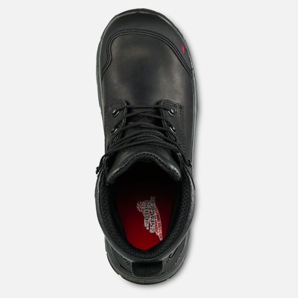 Men's Red Wing King Toe® Adc 6-inch Waterproof Shoes Black | IL923GHTI