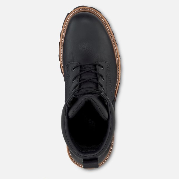 Men's Red Wing Loggermax 9-inch, Logger Waterproof Shoes Black | IL690ZJUR