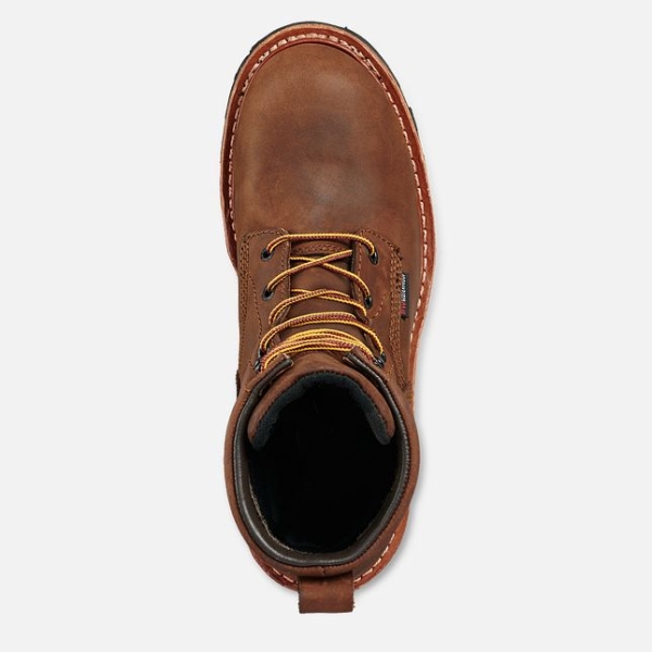 Men's Red Wing Loggermax 9-inch Waterproof Shoes Brown | IL618SRVP