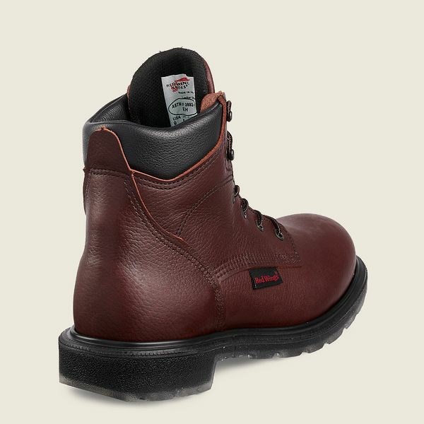 Men's Red Wing SuperSole 2.0 6-inch Safety Toe Boot Work Boots Brown | IL416VNCE