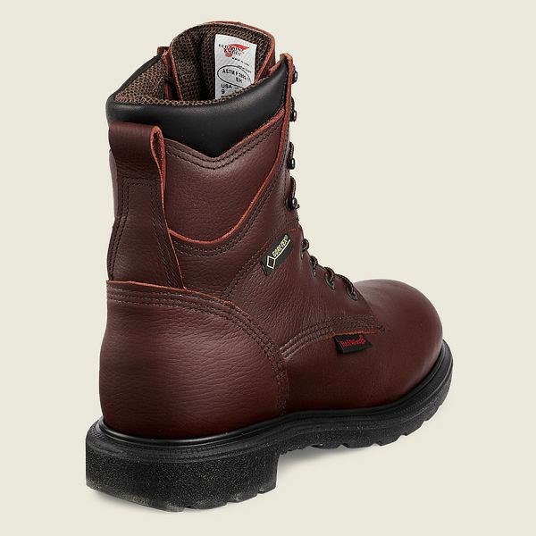 Men's Red Wing SuperSole 2.0 8-inch Insulated, Waterproof Soft Toe Boot Work Boots Brown | IL756CLBV