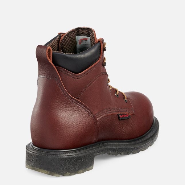 Men's Red Wing Supersole® 2.0 6-inch Waterproof CSA Work Boots Brown | IL056WLZN