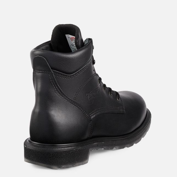 Men's Red Wing Supersole® 2.0 6-inch Work Boots Black | IL254PBMQ