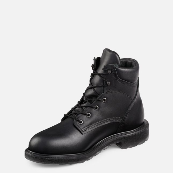 Men's Red Wing Supersole® 2.0 6-inch Work Boots Black | IL254PBMQ