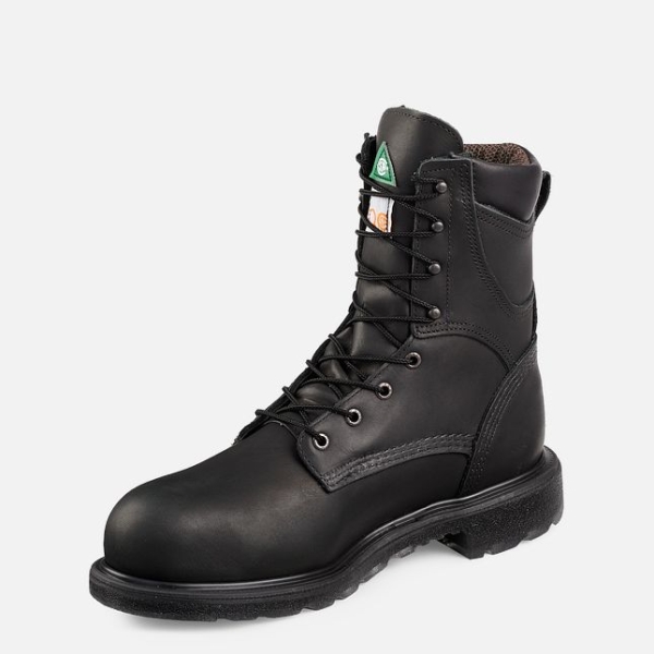 Men's Red Wing Supersole® 2.0 8-inch Insulated CSA Waterproof Shoes Black | IL026IALQ