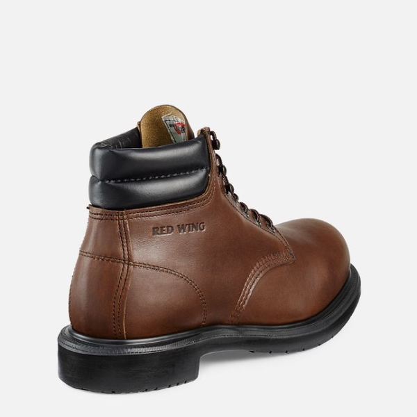 Men's Red Wing Supersole® 6-inch Safety Shoes Brown | IL397YSAV