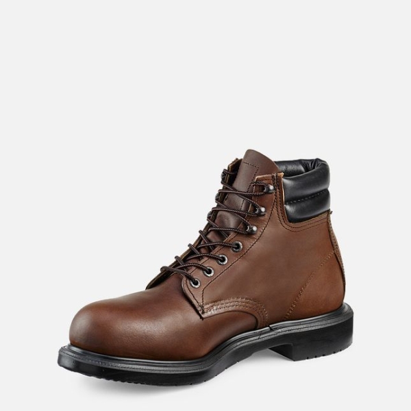 Men's Red Wing Supersole® 6-inch Work Boots Brown | IL541FPDV