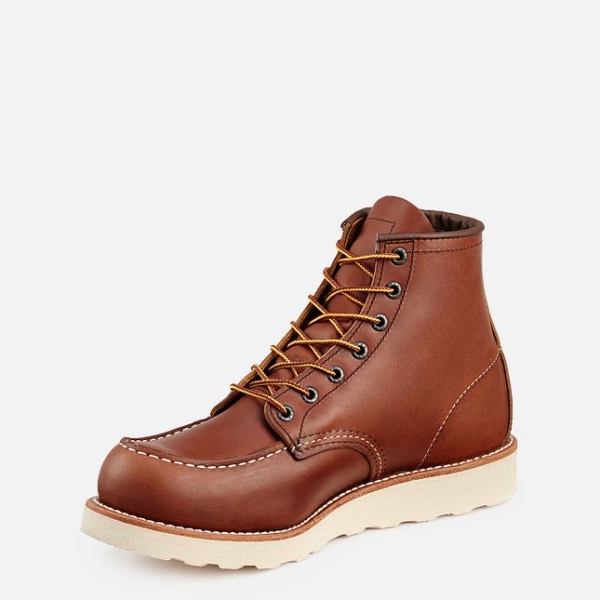 Men's Red Wing Traction Tred 6-inch Work Boots Brown | IL637LWEJ