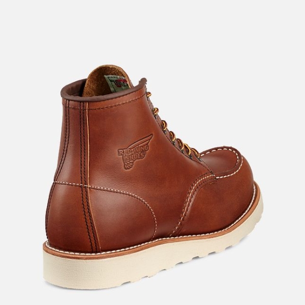 Men's Red Wing Traction Tred 6-inch Work Boots Brown | IL723CTEZ