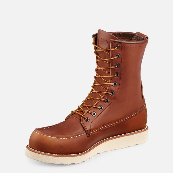 Men's Red Wing Traction Tred 8-inch Work Boots Brown | IL867VXND