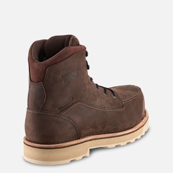 Men's Red Wing Traction Tred Lite Traction Tred Lite 6-inch Safety Shoes Brown | IL359SMRN