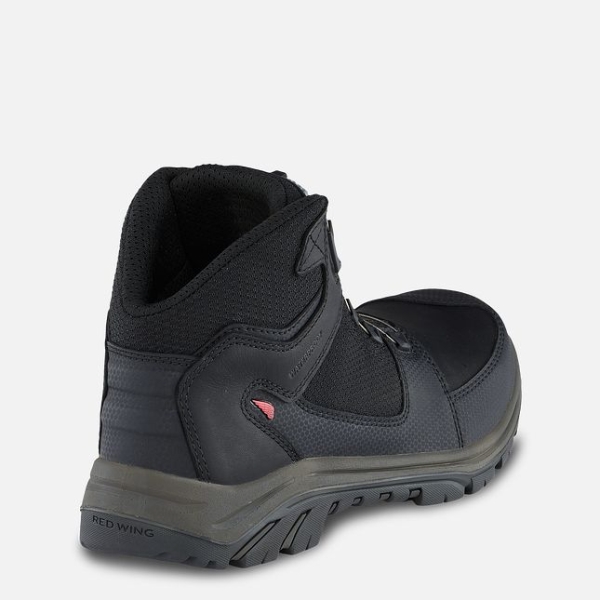 Men's Red Wing Tradesman 5-inch Hiker Waterproof Shoes Black | IL296TWHM