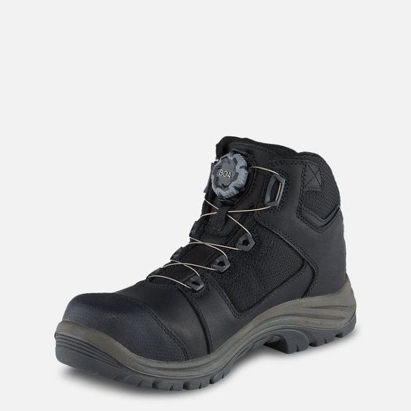 Men's Red Wing Tradesman 5-inch Hiker Waterproof Shoes Black | IL296TWHM