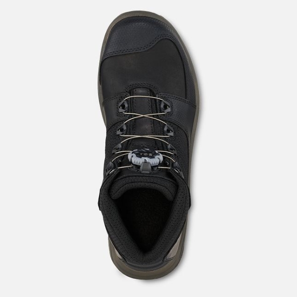 Men's Red Wing Tradesman 5-inch Hiker Waterproof Shoes Black | IL296TWHM