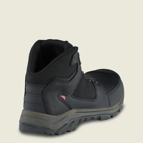 Men's Red Wing Tradesman 5-inch Waterproof Safety Toe Hiking Boots Black | IL021WILT