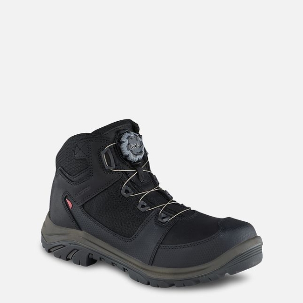 Men\'s Red Wing Tradesman 5-inch Waterproof Hiker Work Boots Black | IL802FIGO