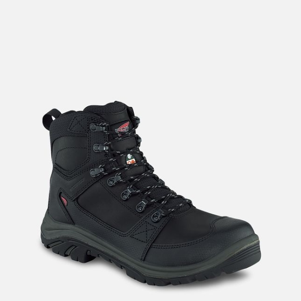 Men\'s Red Wing Tradesman 6-inch Side-Zip, Waterproof CSA Work Boots Black | IL145RSVN