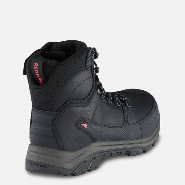 Men's Red Wing Tradesman 6-inch Side-Zip Waterproof Work Boots Black | IL250RLNV