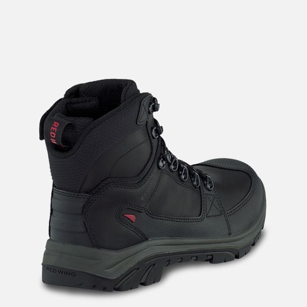 Men's Red Wing Tradesman 6-inch Side-Zip CSA Waterproof Shoes Black | IL984GRYS