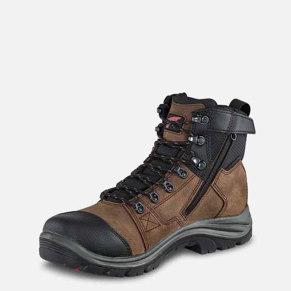 Men's Red Wing Tradesman 6-inch Waterproof Work Boots Brown | IL604PKQF