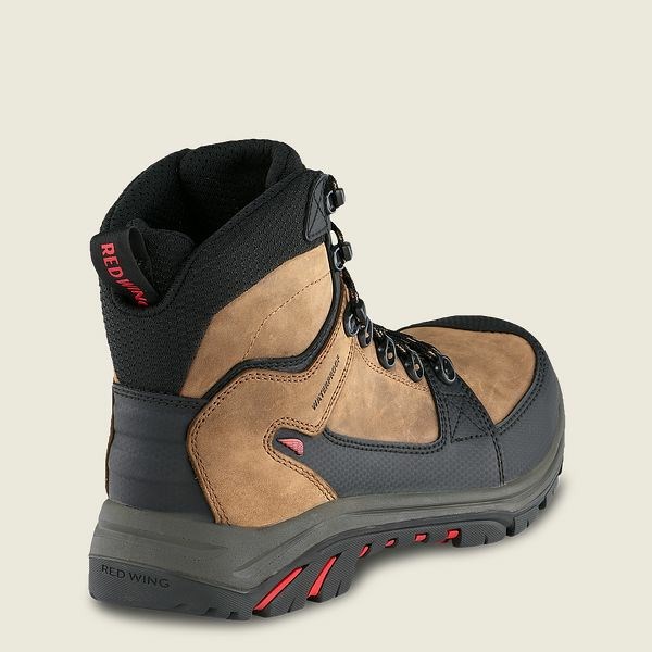 Men's Red Wing Tradesman 6-inch Waterproof CSA Safety Toe Boots Black | IL865NRMP