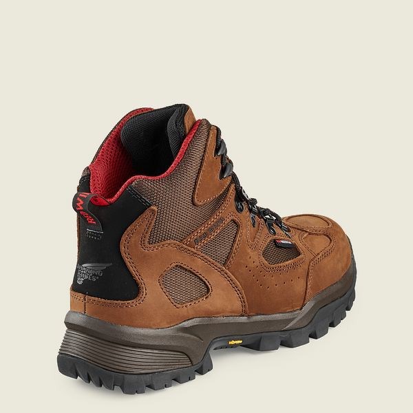 Men's Red Wing TruHiker 6-inch Waterproof Safety Toe Hiking Boots Brown | IL640UIGR