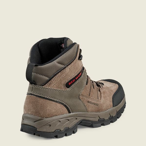 Men's Red Wing TruHiker 6-inch Waterproof Safety Toe Hiking Boots Grey | IL673NWFT