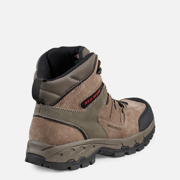 Men's Red Wing Truhiker 6-inch Waterproof Hiker Work Boots Grey | IL679TWSQ