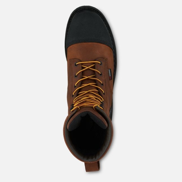 Men's Red Wing Truwelt 10-inch Metguard Waterproof Shoes Brown | IL271KQZG