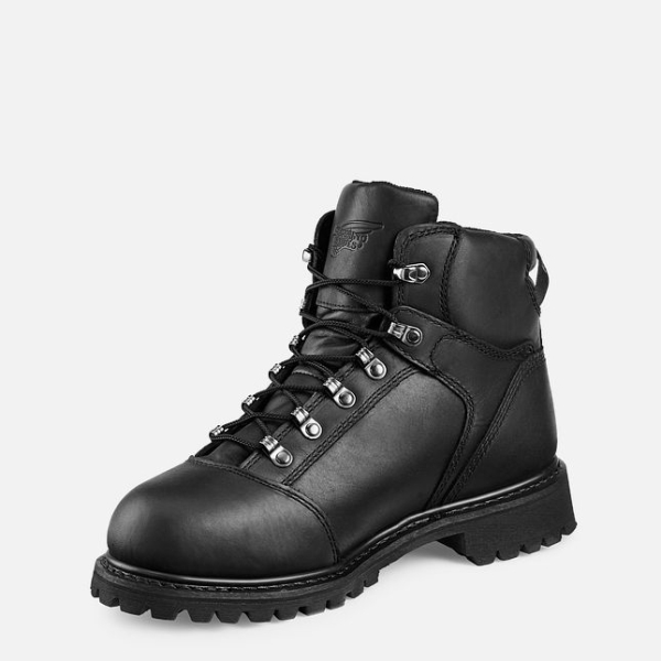 Men's Red Wing Truwelt 6-inch Waterproof Safety Shoes Black | IL298CIRX