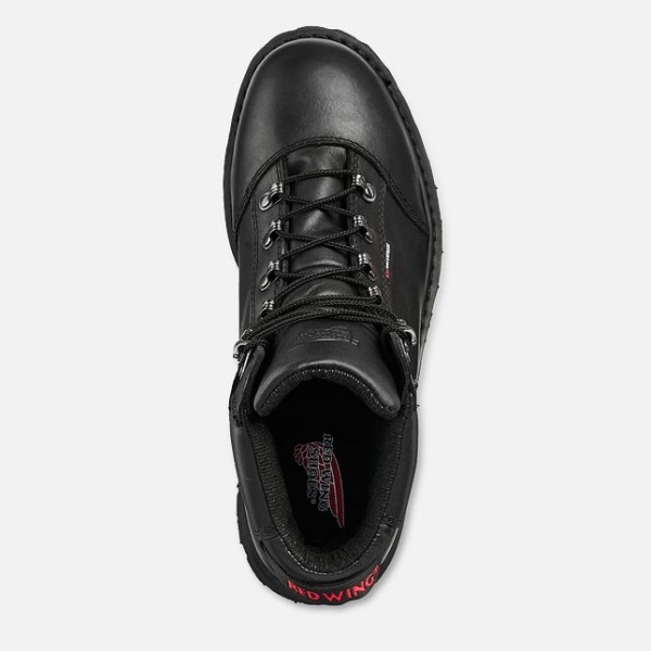 Men's Red Wing Truwelt 6-inch Waterproof Shoes Black | IL493DPEK