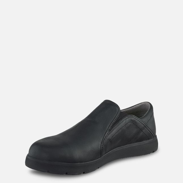 Men's Red Wing Zero-G Lite Safety Toe Slip-On Work Shoes Black | IL215OXHN