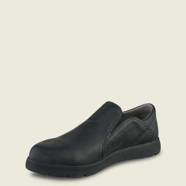 Men's Red Wing Zero-G Lite Safety Toe Slip-On Work Shoes Black | IL873IOLE