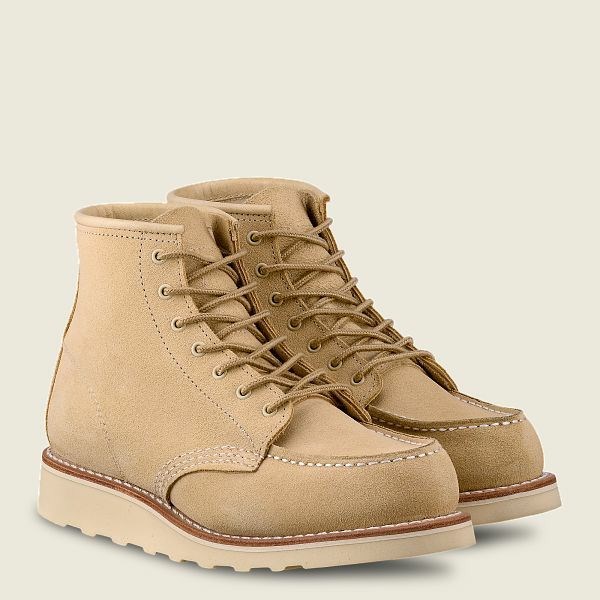 Women's Red Wing 6-Inch Classic Moc Short Boot Heritage Boots Yellow | IL427ZAMD