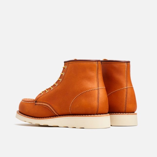 Women's Red Wing 6-Inch Short in Oro Legacy Leather Heritage Boots Orange | IL875XFSV