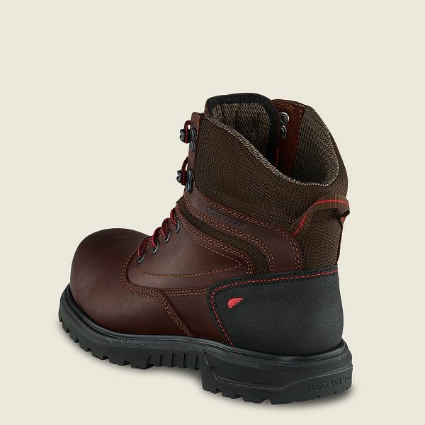 Women's Red Wing Brnr XP 6-inch Waterproof Safety Toe Boot Work Boots Black | IL816KVEQ