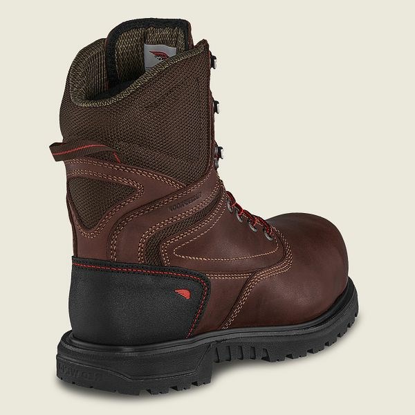 Women's Red Wing Brnr XP 8-inch, CSA Safety Toe Boot Waterproof Boots Black | IL842EADL